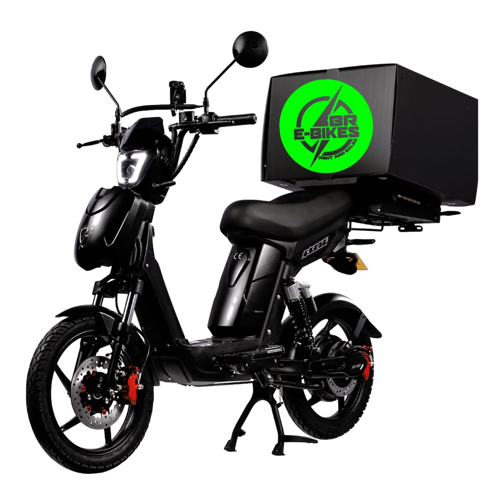 BR E-Bikes delivery e-bike with branded box